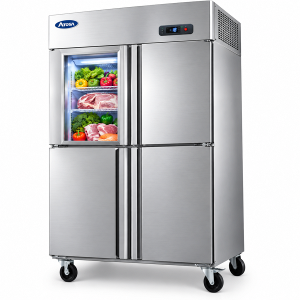 Stainless Steel Door Fridge Commercial Vertical Refrigerator